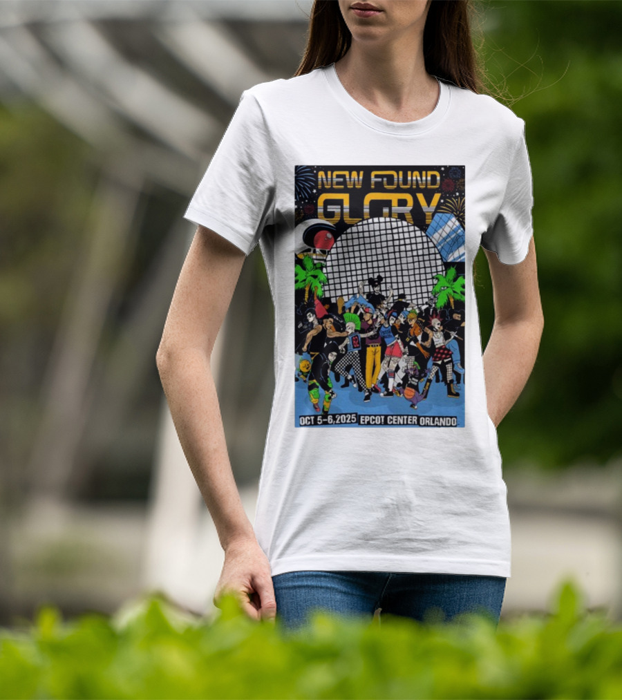 New Found Glory Epcot Center Orlando Oct 5-6 2025 Event Celebration T-Shirt