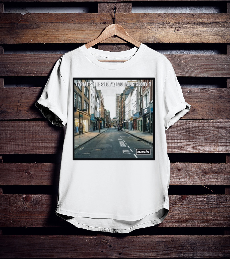 Oasis What's The Story Morning Glory Berwick Street Album Art Classic Scene T-Shirt