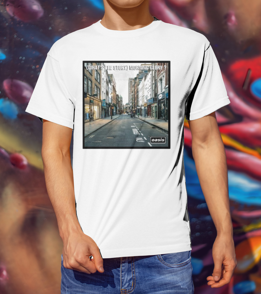 Oasis What's The Story Morning Glory Berwick Street Album Art Classic Scene T-Shirt