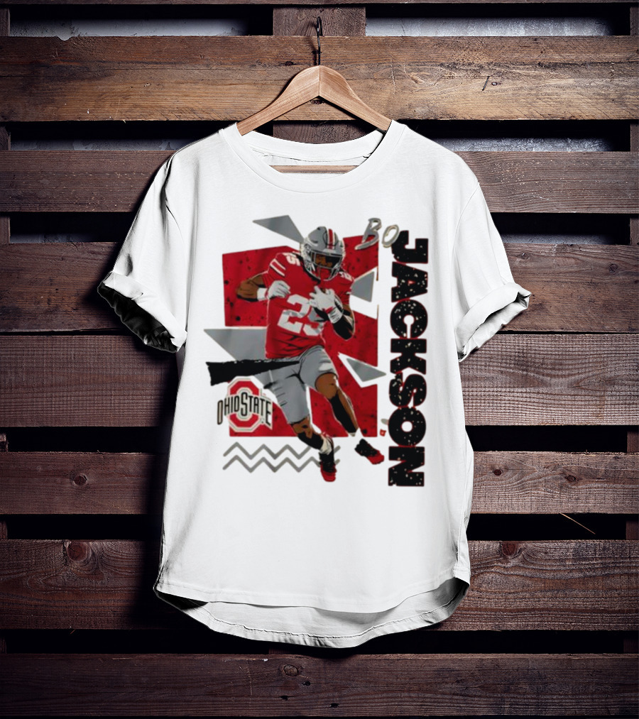Bo Jackson Ohio State Football 90s Style T-Shirt