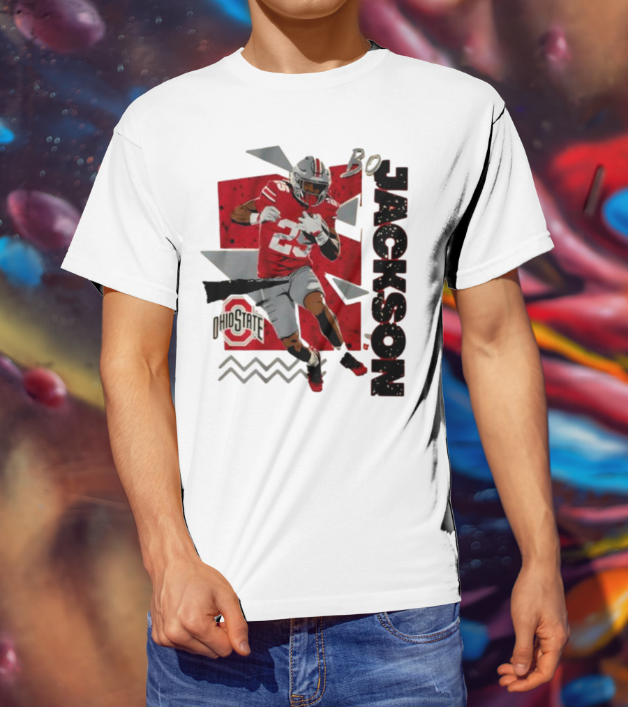 Bo Jackson Ohio State Football 90s Style T-Shirt