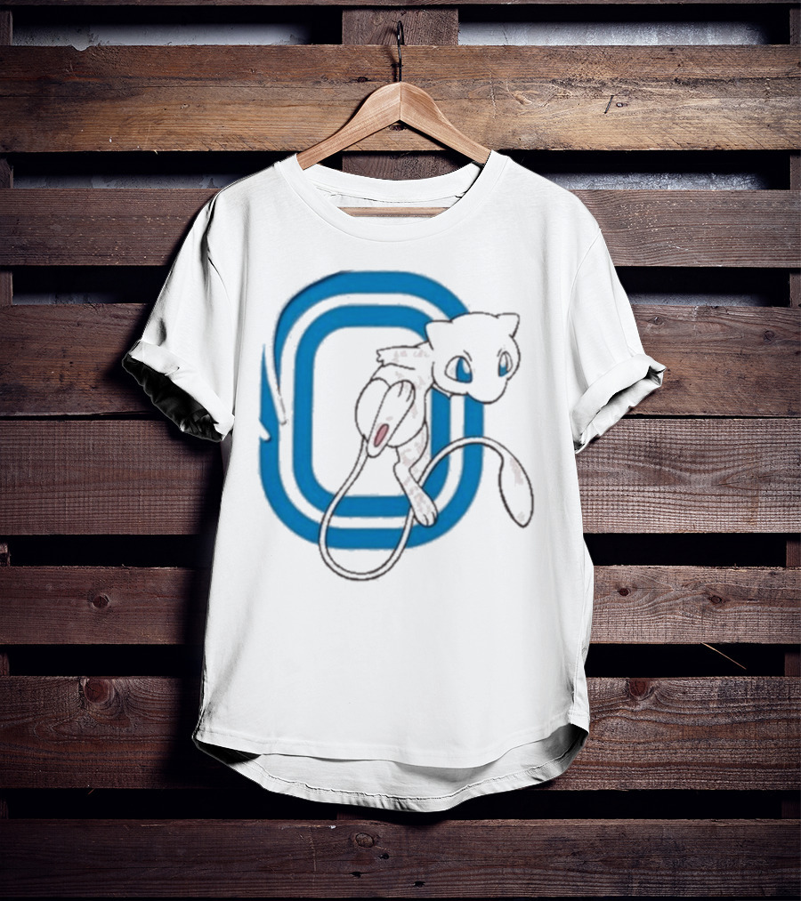 Overtime Pokémon Mew Blue Iconic Character Design T-Shirt