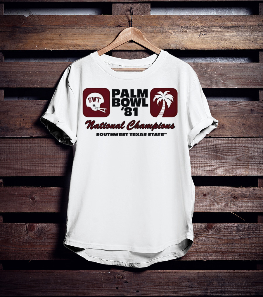 SWT 1981 Palm Bowl National Champions T-Shirt