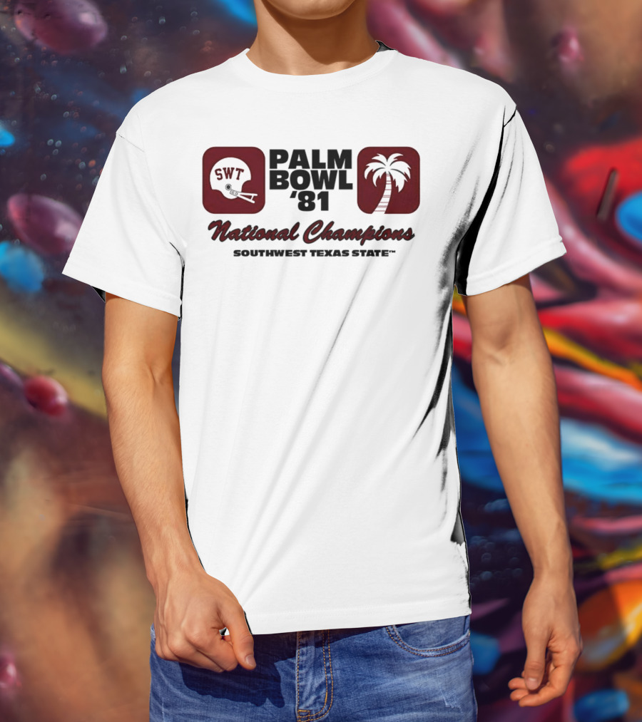 SWT 1981 Palm Bowl National Champions T-Shirt