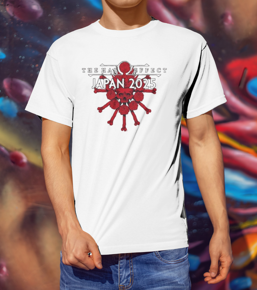 The Halo Effect Japan Tour 2025 Skull Osaka Big Cat Tokyo Toyosu Pit T-Shirt