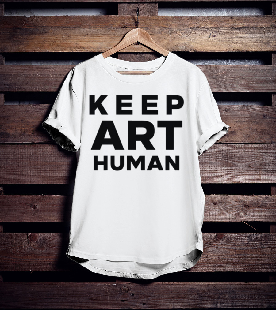 Alok Keep Art Human Vibrant Typography Style T-Shirt