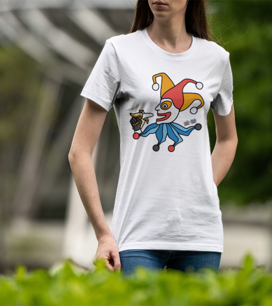 April Fools Jester With Banana Comic T-Shirt