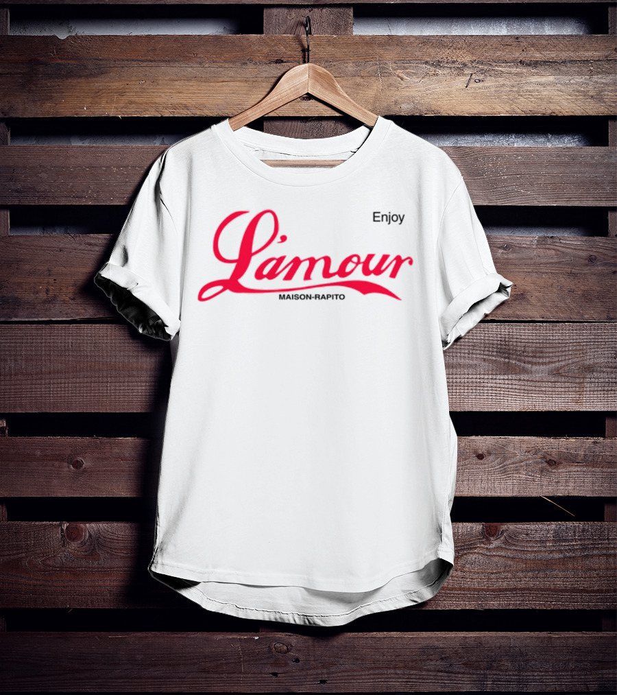 Enjoy L'amour Maison Rapito Red Script T-Shirt