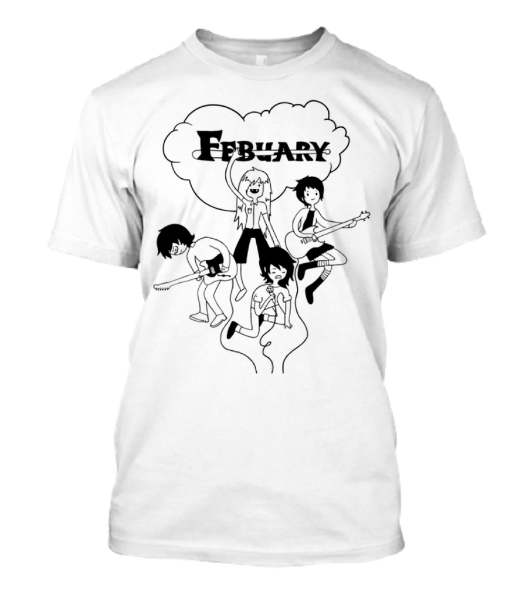 February Adventure Time Surreal Adventure Cloud Scene T-Shirt
