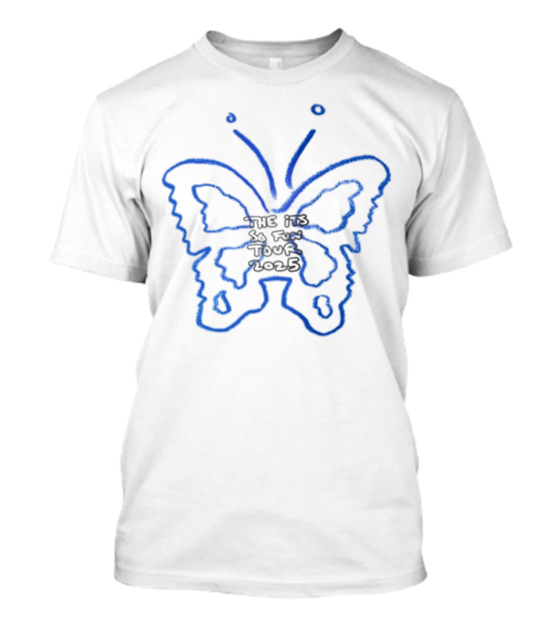 Girls Like Boys Who Listen To Grace Enger Butterfly Blue T-Shirt