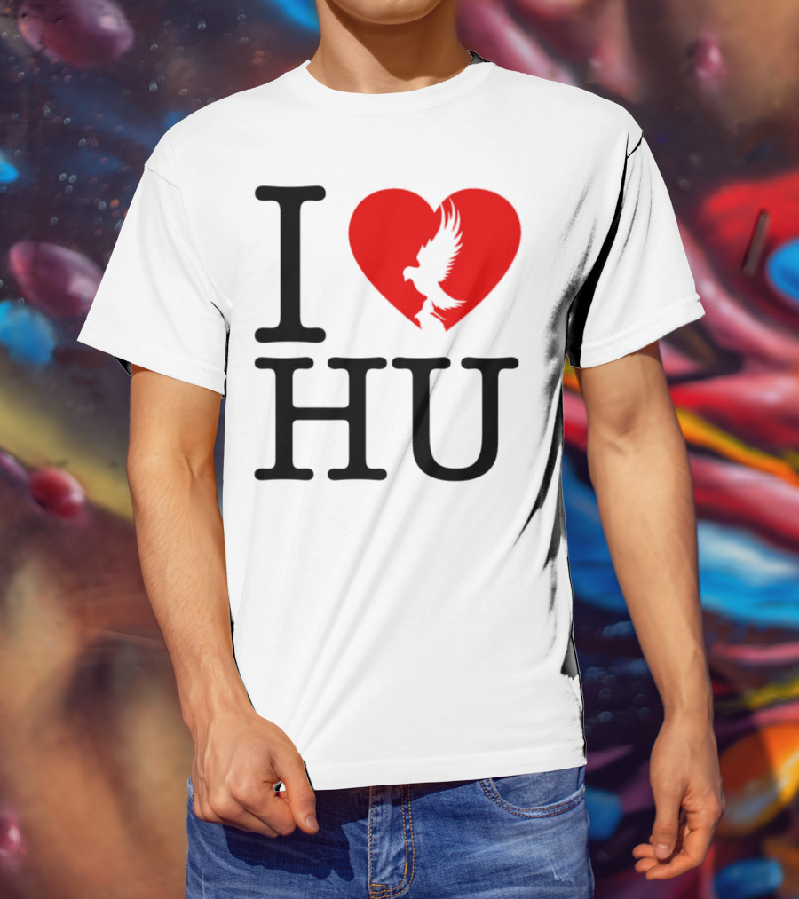 Hollywood Undead Spring 2025 I Love HU Heart And Eagle Icon T-Shirt
