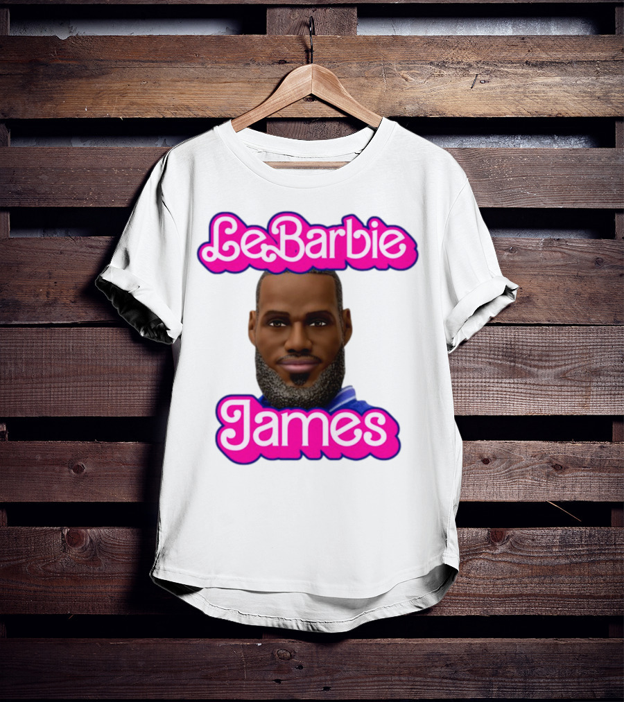 LeBarbie James Basketball Icon Parody T-Shirt