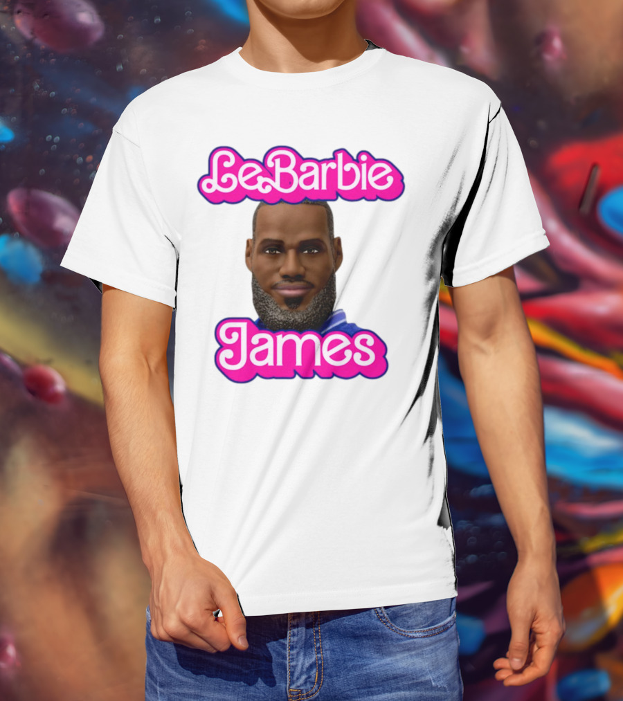 LeBarbie James Basketball Icon Parody T-Shirt