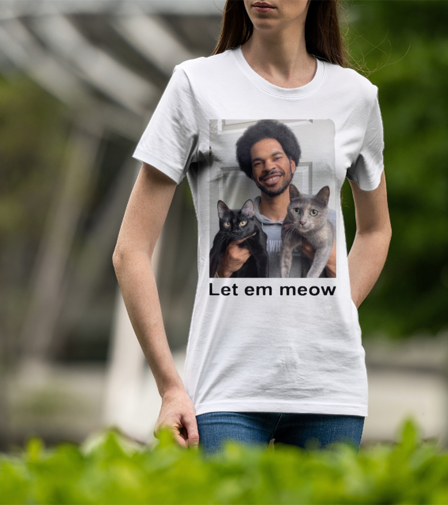 Limited Let Em Meow Jarrett Allen Cats T-Shirt