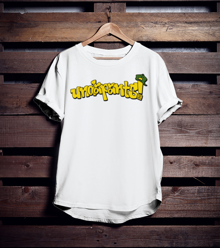 Podmeetsworldshow Undapants Retro Cartoon Style T-Shirt