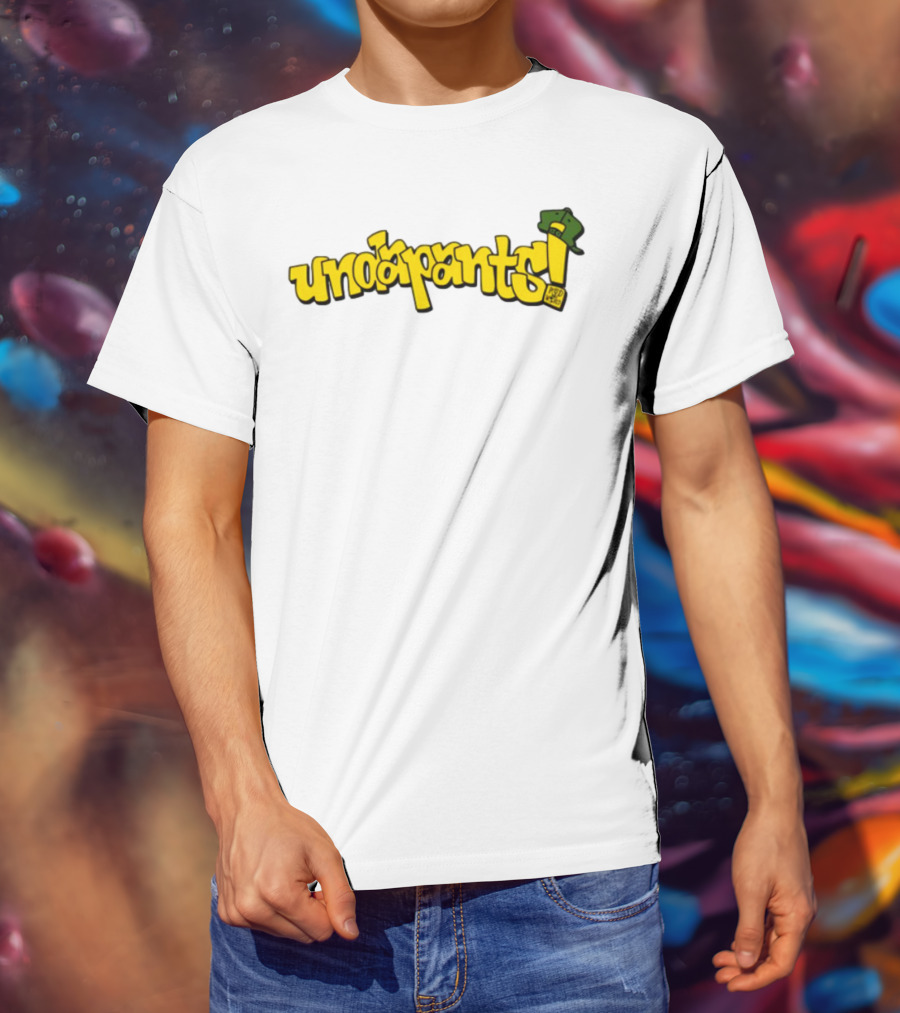 Podmeetsworldshow Undapants Retro Cartoon Style T-Shirt