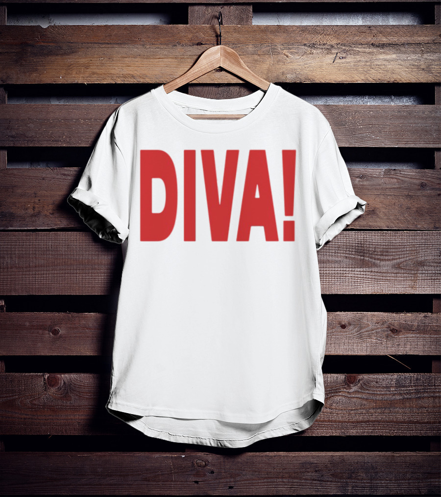 Role Model Diva DIVA! Red Lettering T-Shirt