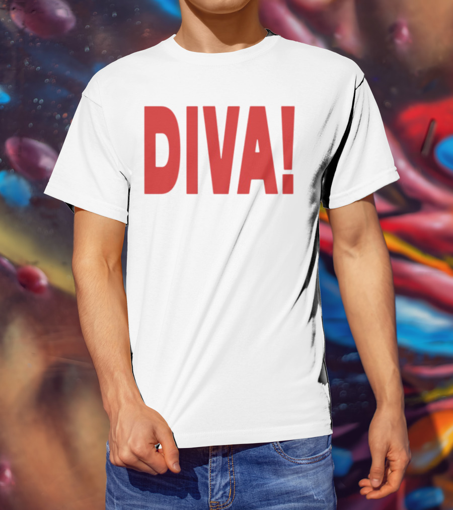 Role Model Diva DIVA! Red Lettering T-Shirt