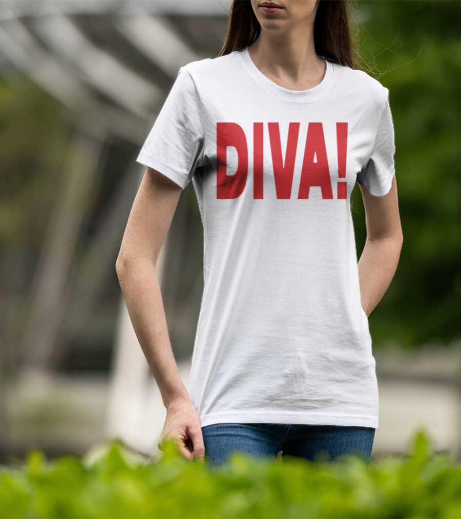 Role Model Diva DIVA! Red Lettering T-Shirt