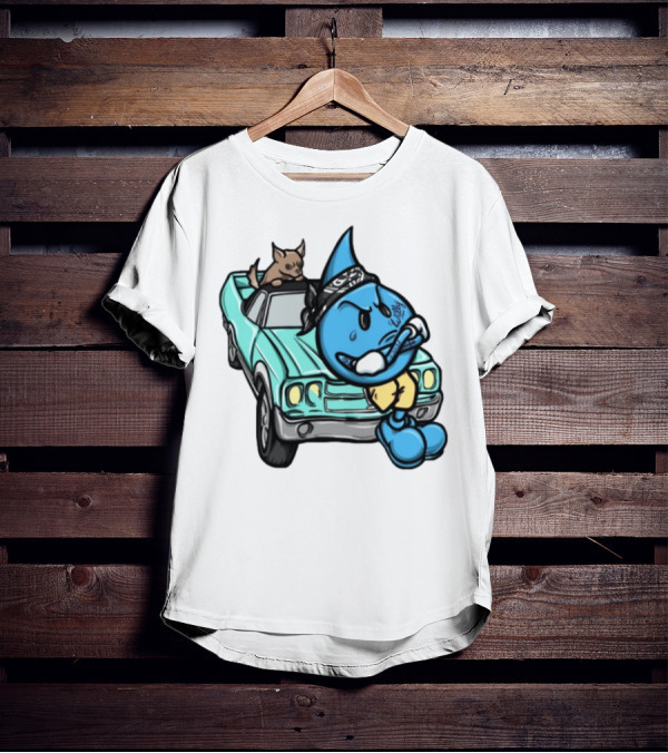 Wet Willy Homies Bandana Lowrider Vintage Car Cartoon T-Shirt