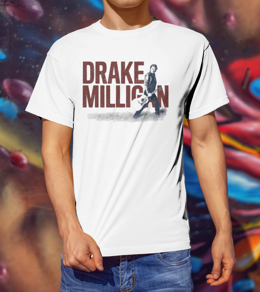 Drake Milligan Silver Guitar Photo Edition T-Shirt