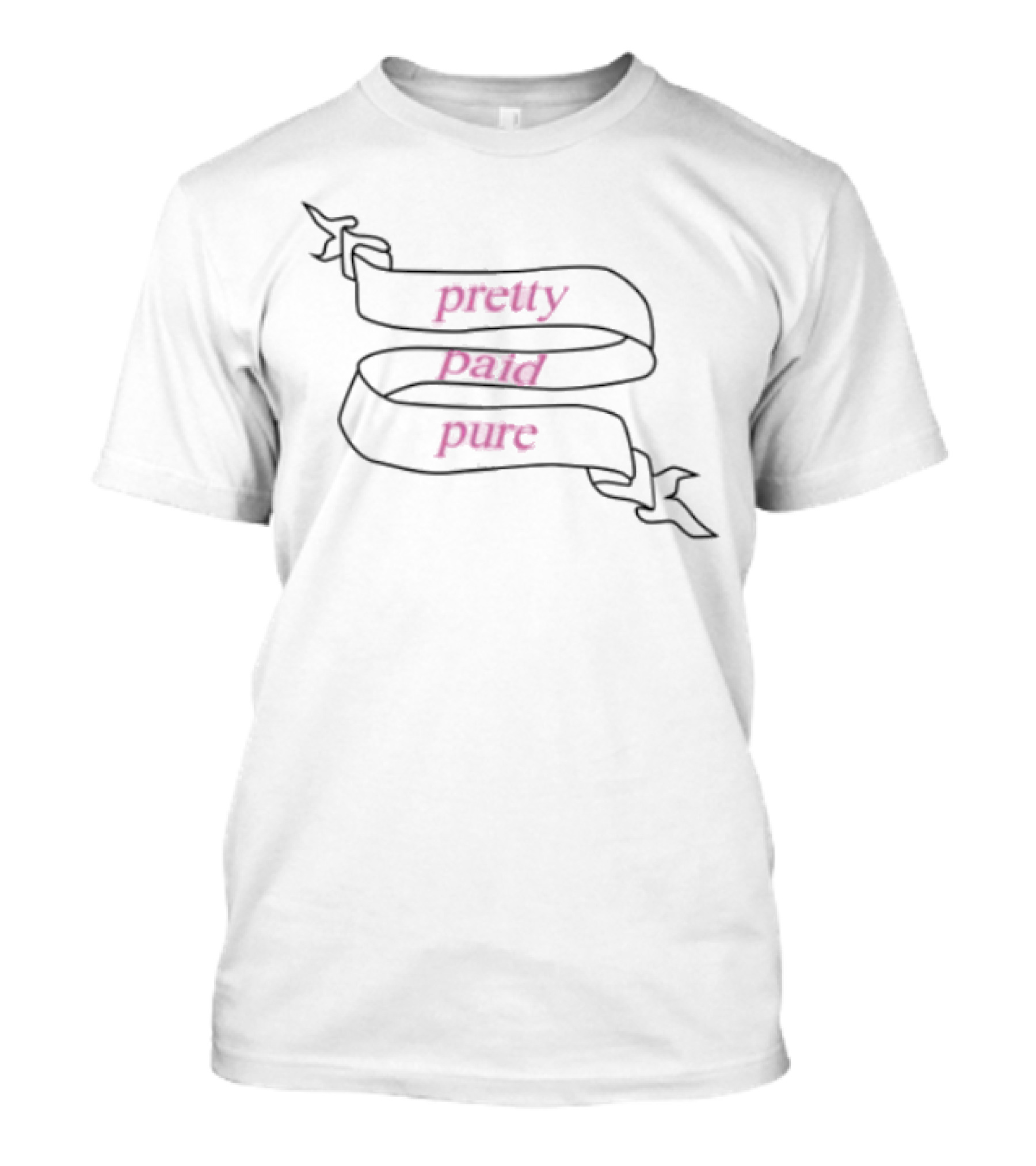 Emilythefairyy Pretty Paid Pure Pink Text T-Shirt