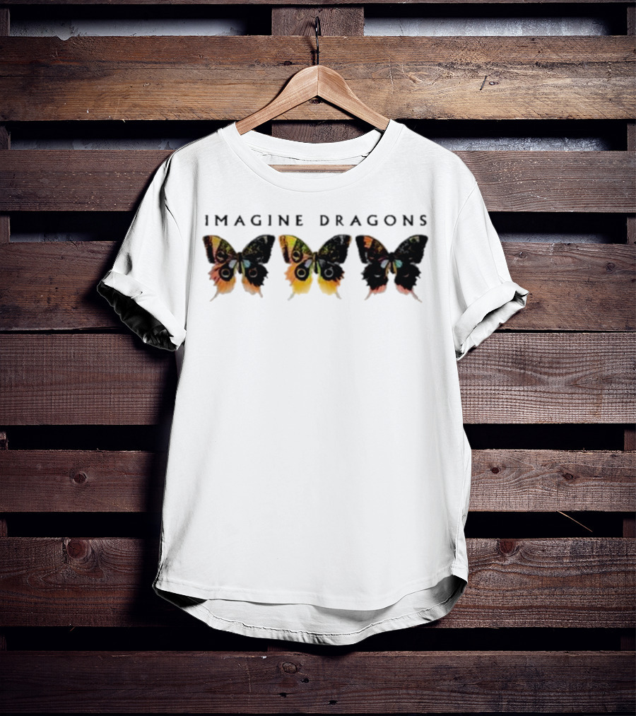 Imagine Dragons Butterfly Trio Pattern T-Shirt