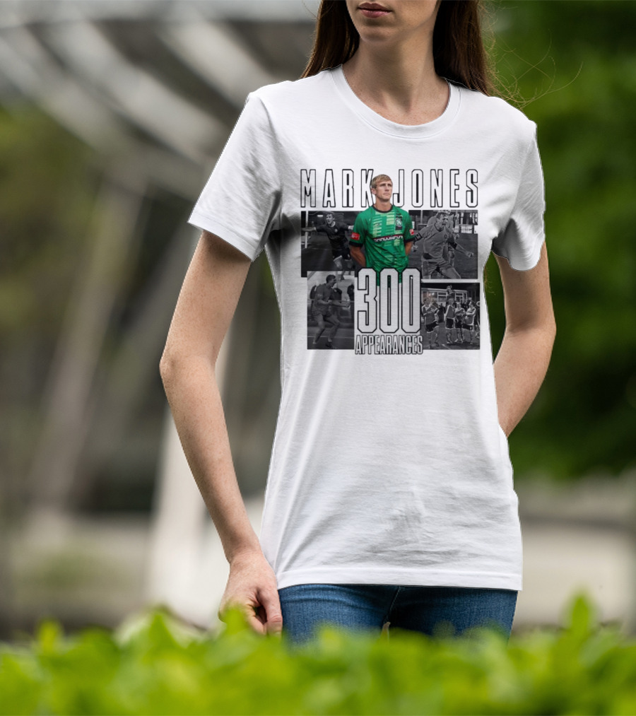 Mark Jones 300 Appearances Northwich FC Green Jersey Football Tribute T-Shirt