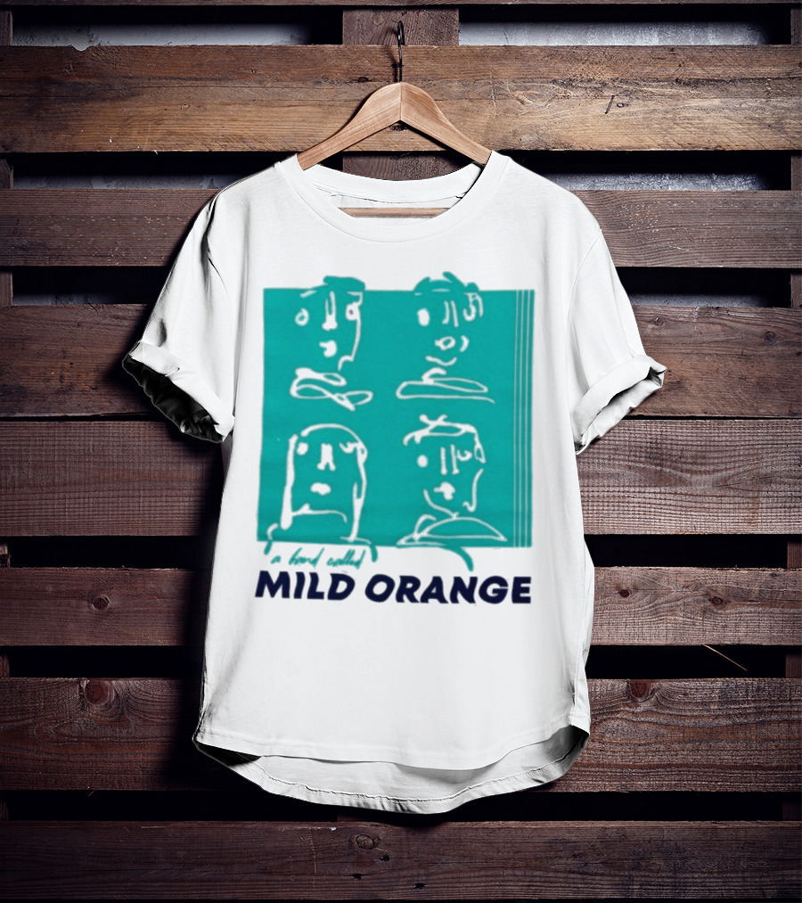 Mild Orange A Band Called Faces Artwork T-Shirt