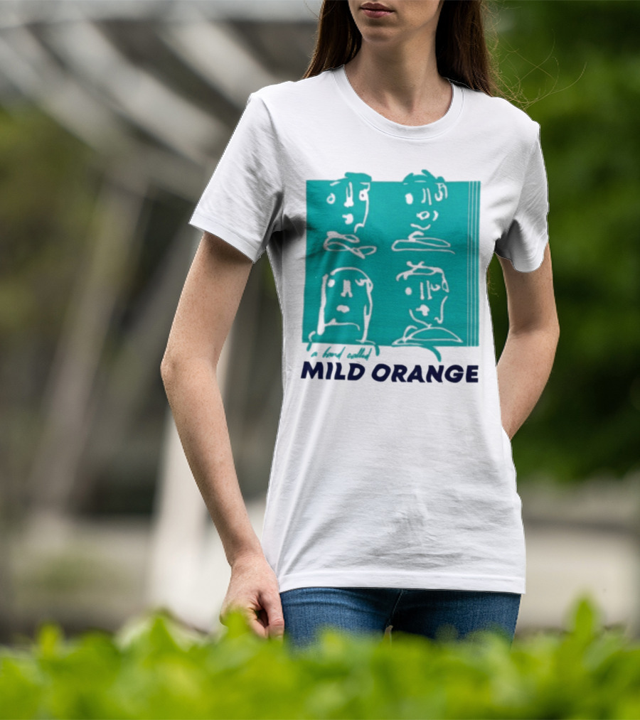Mild Orange A Band Called Faces Artwork T-Shirt