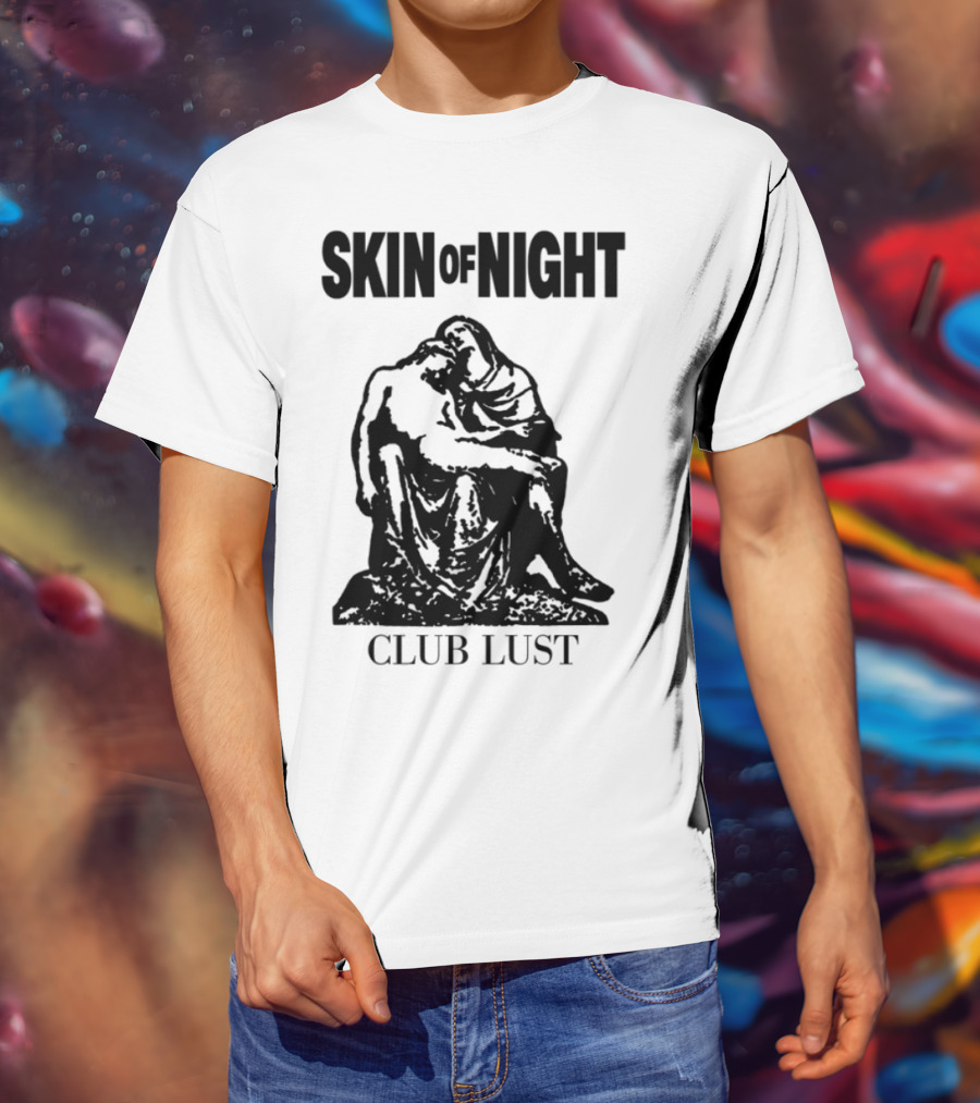 Night Club Lust Neon Skull And Lips T-Shirt