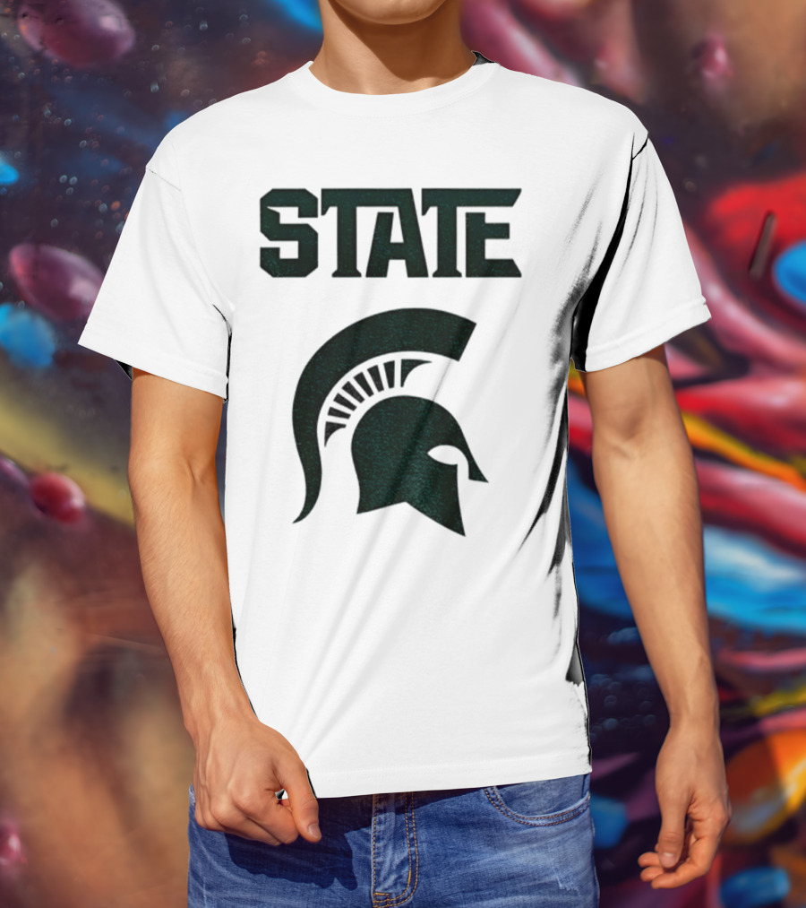 STATE Spartans Michigan Big Ten Basketball T-Shirt