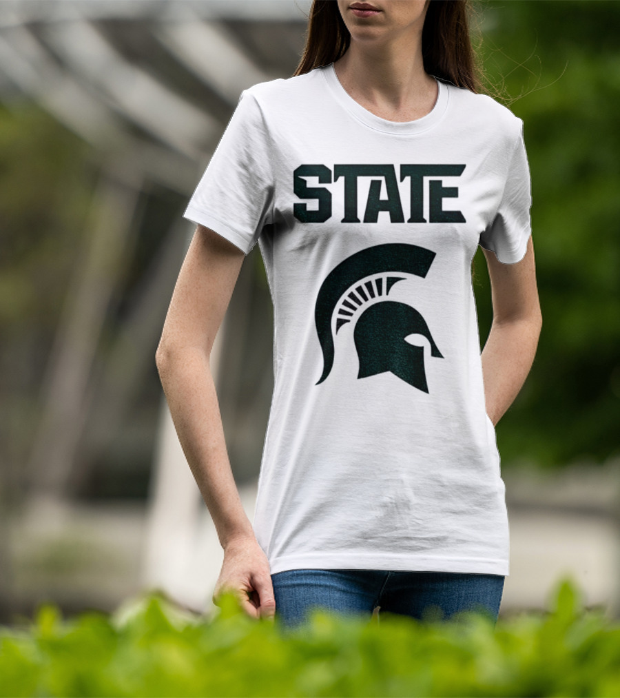 STATE Spartans Michigan Big Ten Basketball T-Shirt