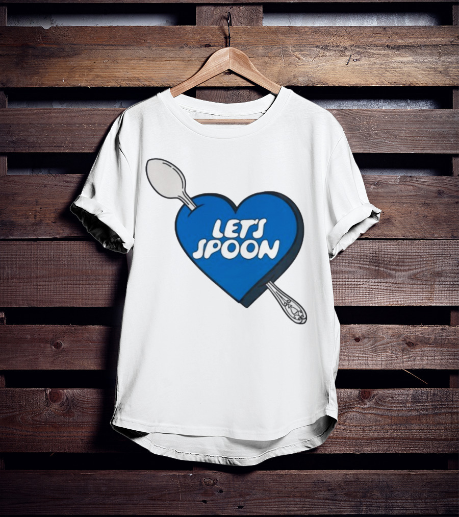 Staycool X Good Culture Let’s Spoon Heart Blue Design With Spoons T-Shirt