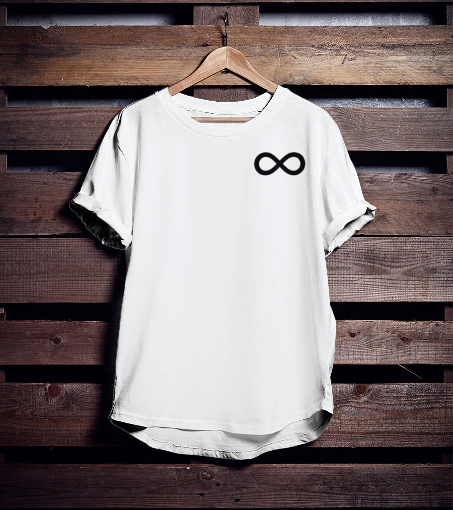 Ayofvr Infinity Symbol Chambray Style T-Shirt