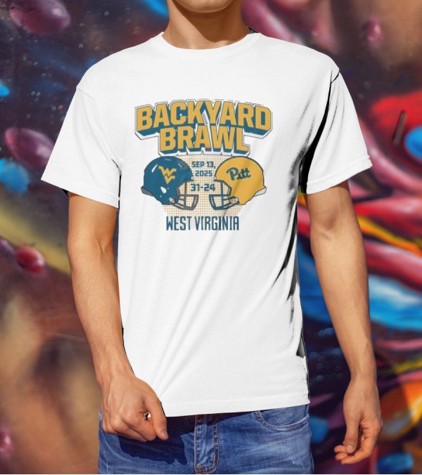 Backyard Brawl West Virginia Sep 13 2025 Pitt 31-24 T-Shirt