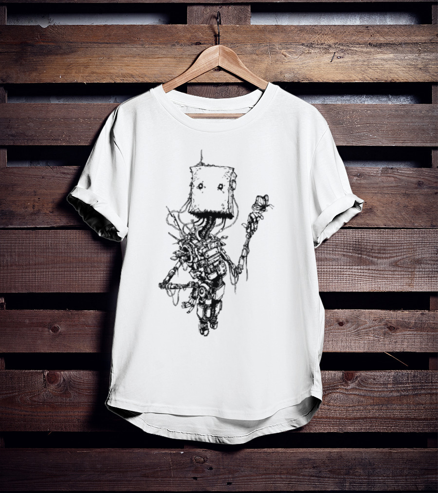 Butterfly Bot Robo Nature Fusion T-Shirt