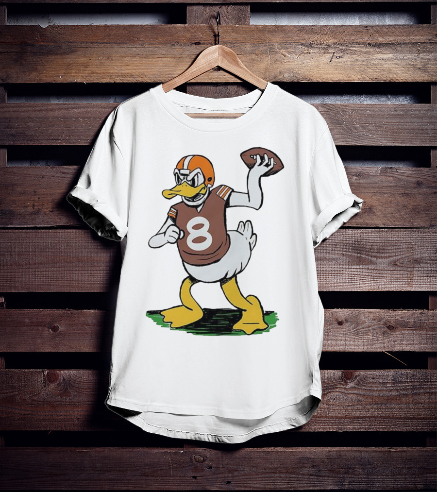 Duck Quarterback Number 8 Cleveland Browns Dillon Gabriel T-Shirt