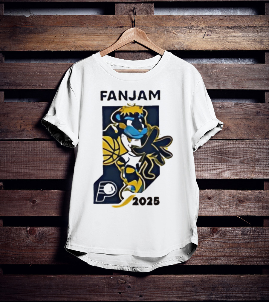 FanJam Indiana Pacers NBA Mascot 2025 T-Shirt