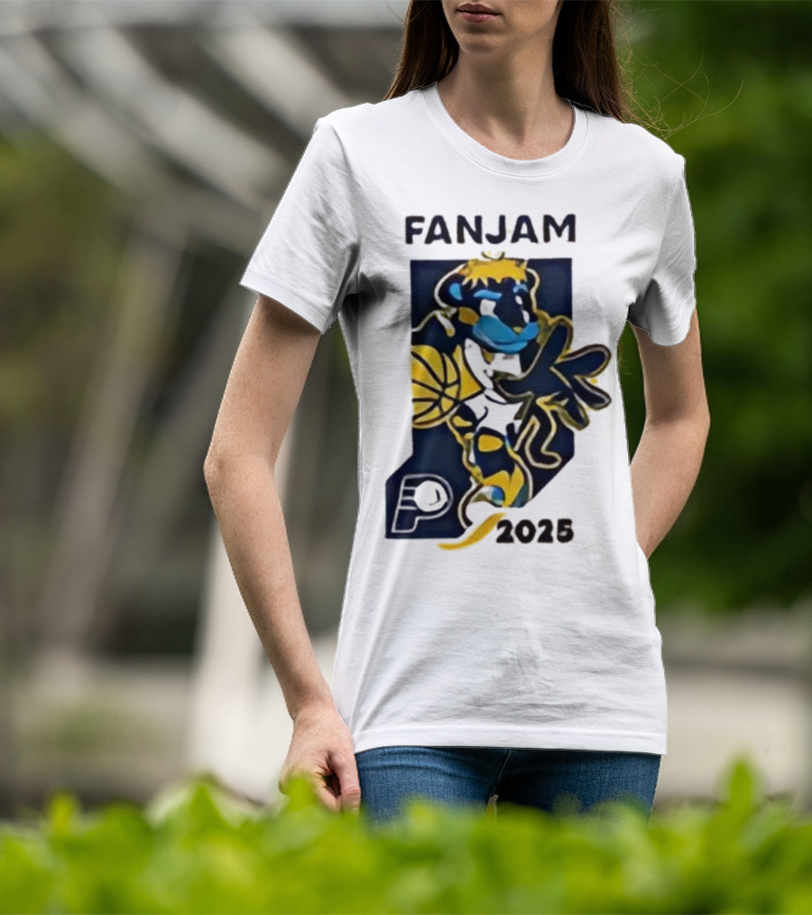 FanJam Indiana Pacers NBA Mascot 2025 T-Shirt