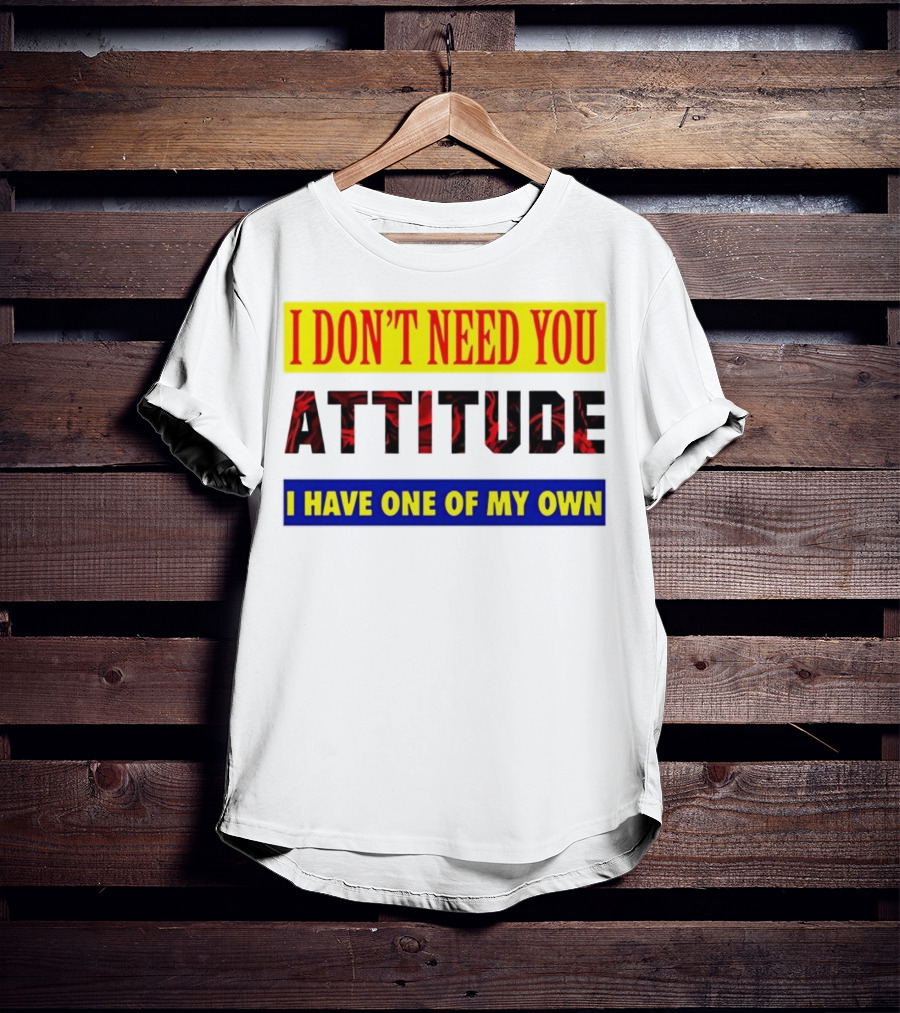 I Don't Need You Attitude I Have One Of My Own T-Shirt