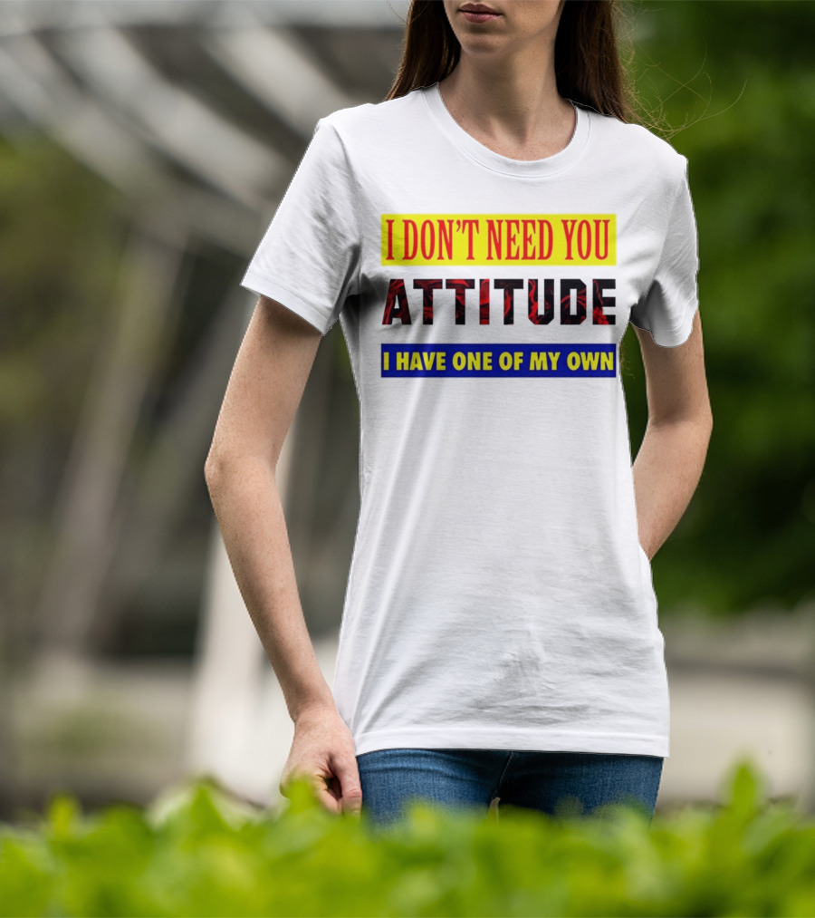 I Don't Need You Attitude I Have One Of My Own T-Shirt