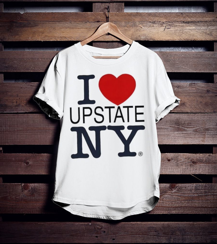 I Love Upstate NY Heart Icon T-Shirt