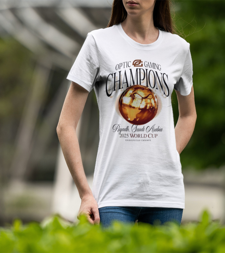 OpTic Gaming EWC Champions Riyadh Saudi Arabia 2025 World Cup Undisputed Champs T-Shirt
