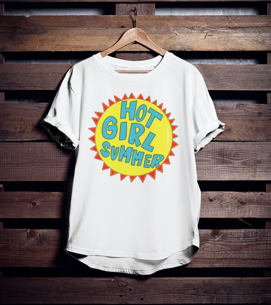 The Beaver Family Hot Girl Summer Sunburst Style T-Shirt