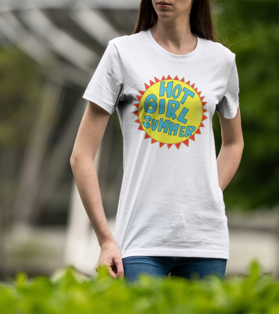 The Beaver Family Hot Girl Summer Sunburst Style T-Shirt