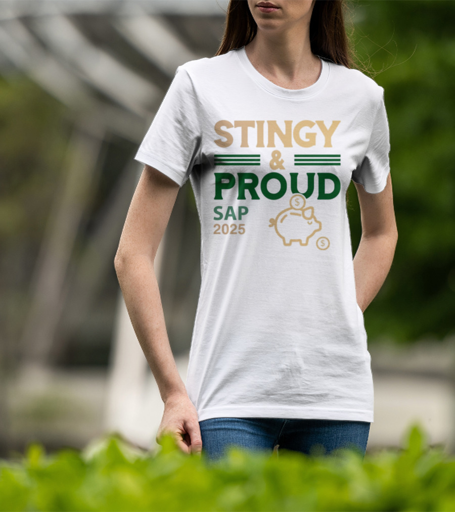 Stingy & Proud SAP 2025 Piggy Bank Money Symbol T-Shirt