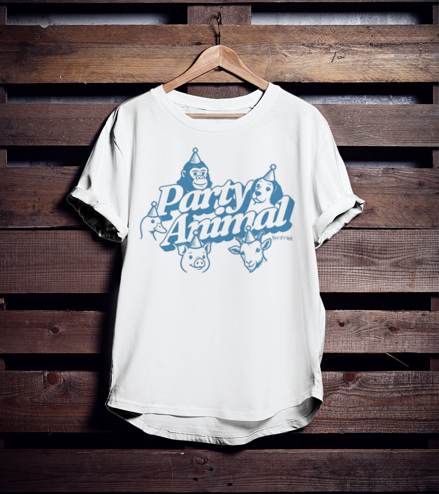 Chase Hudson Party Animal Fun Iconic Design T-Shirt