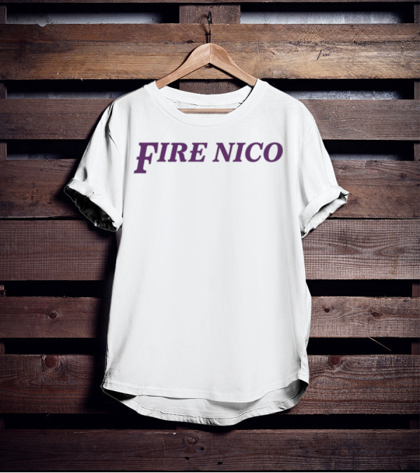 Dick Carlisle Fire Nico Purple Text Controversy T-Shirt