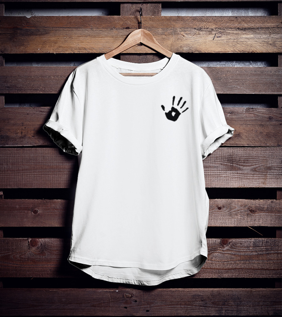 Davido Black Palm Imprint Unique Hand Symbol T-Shirt